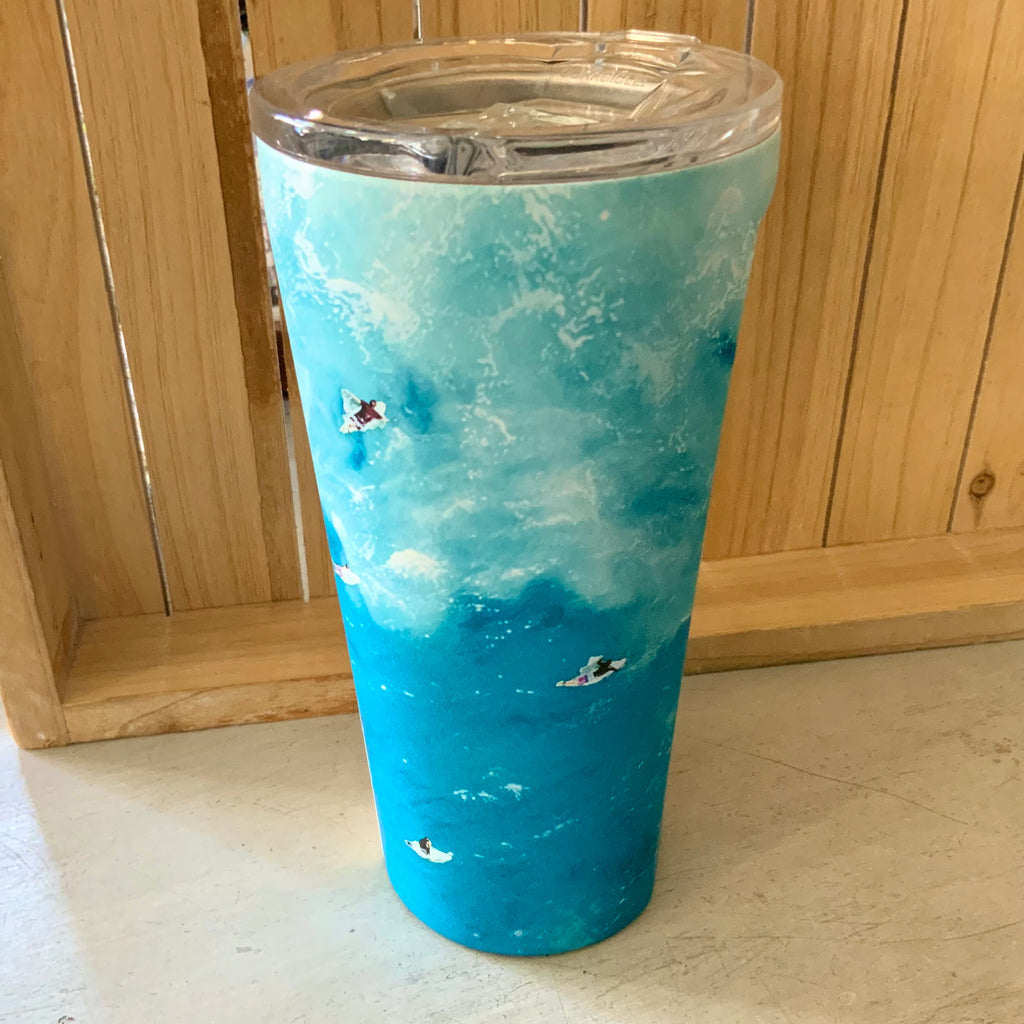 Gray Marlin Surfer Tumbler Cup