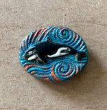 Raku Medallion Magnet