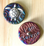 Raku Medallion Magnet