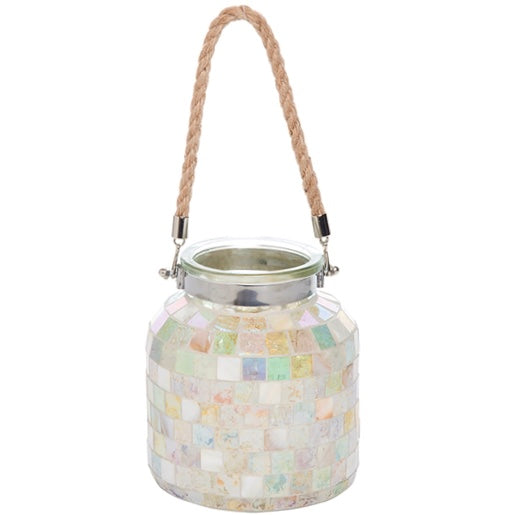 MOP Mosaic Candle Lantern