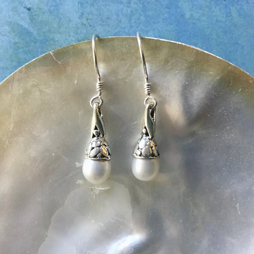 Pearl Tulip Earrings