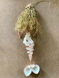 Dancing Mermaid Spiral Shell Ornament