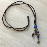 Blue Mermaid Silk Necklace
