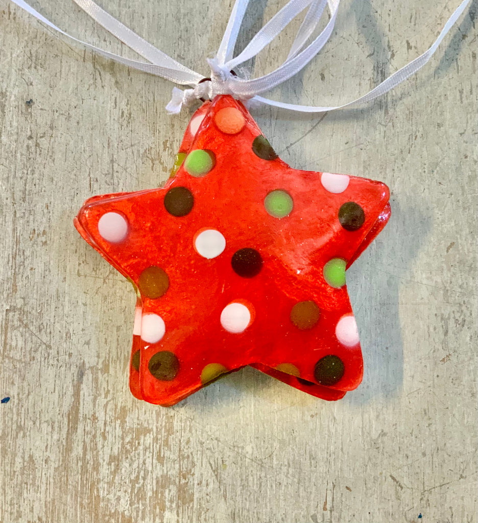 Xmas Capiz Star Ornament