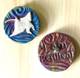 Raku Medallion Magnet
