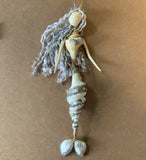 Dancing Mermaid Spiral Shell Ornament