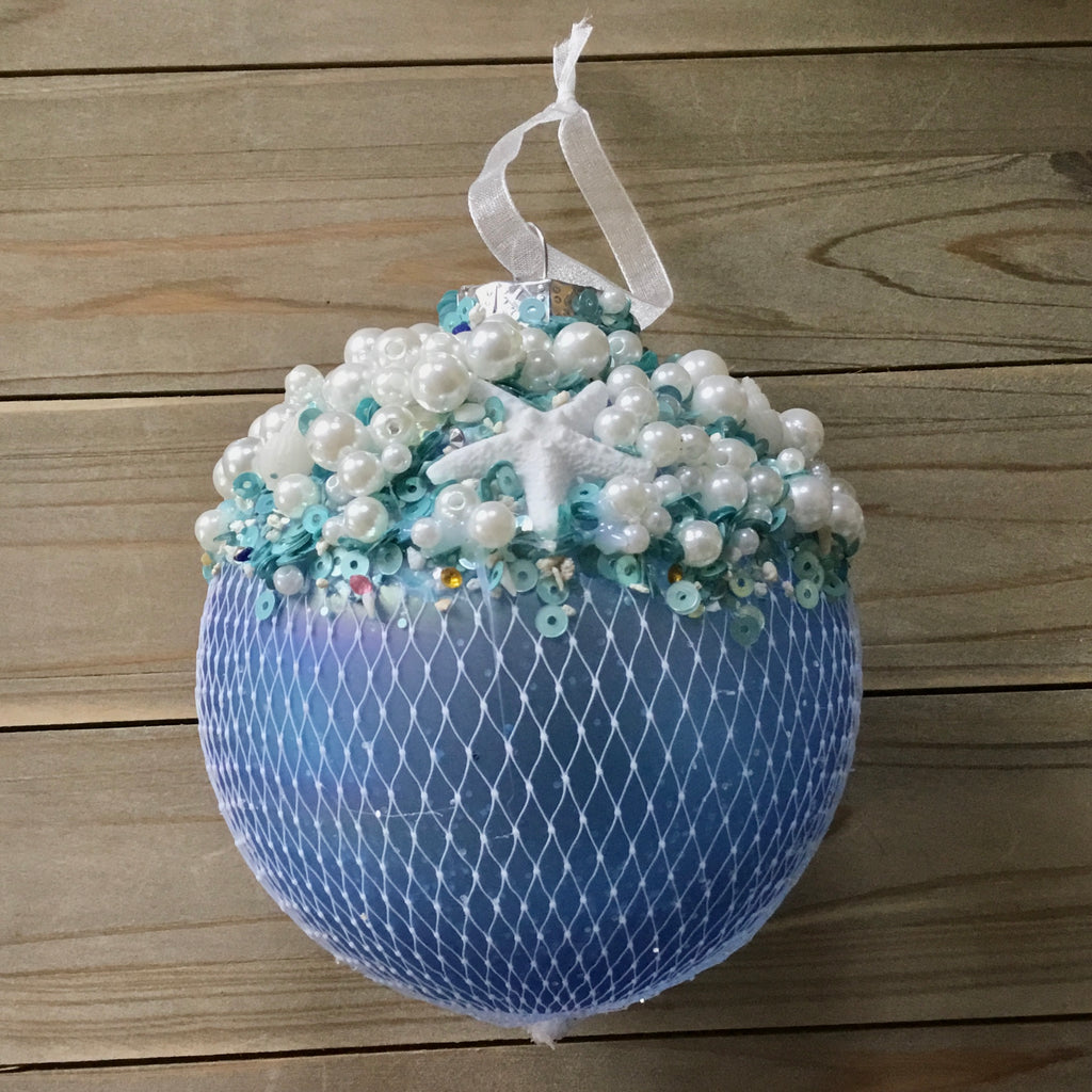 Beaded Net Ball Ornament