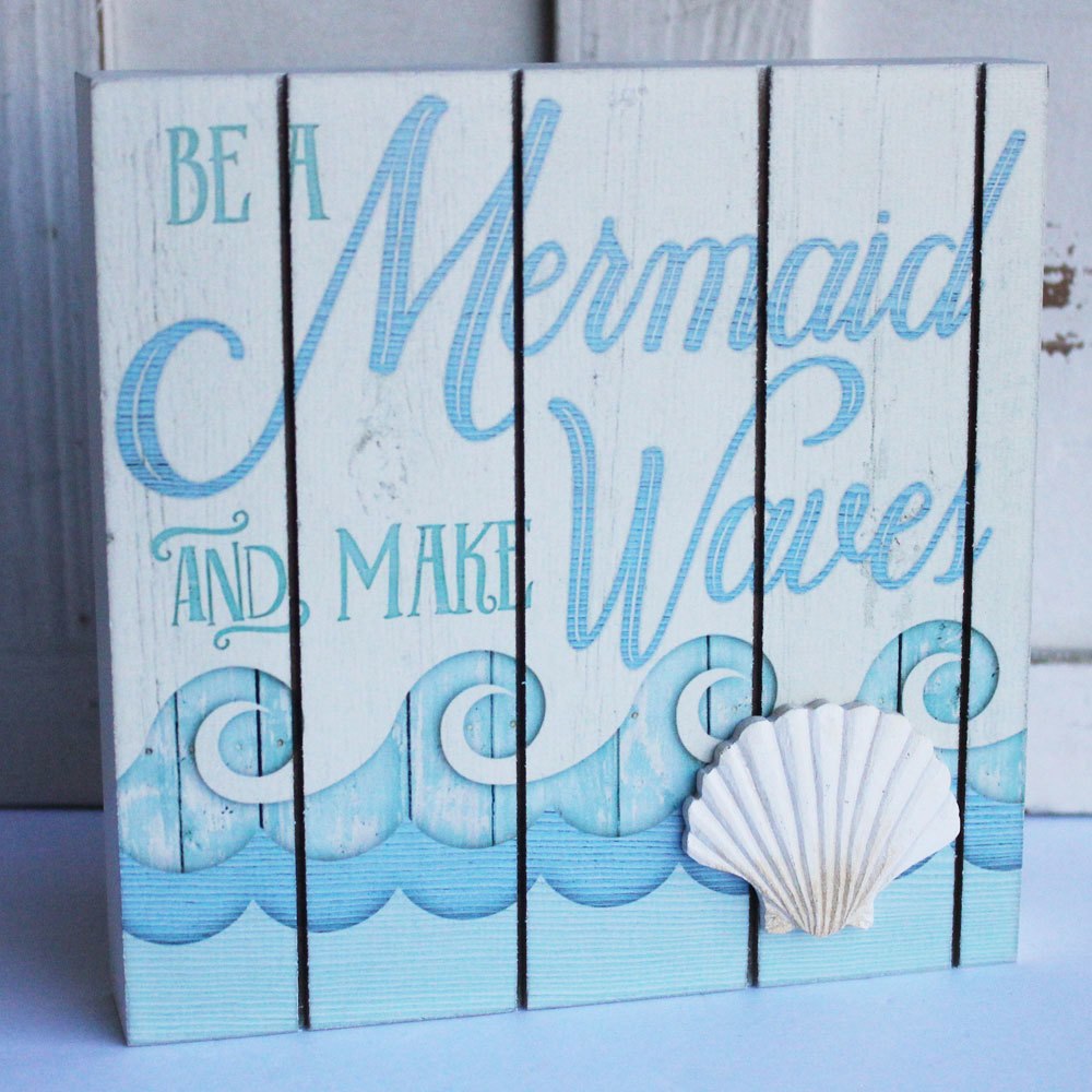 Make Waves Plank Box Sign