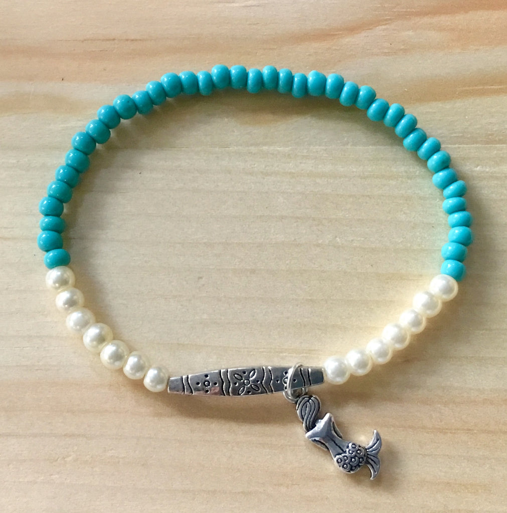 Mermaid Pearl Charm Bracelets