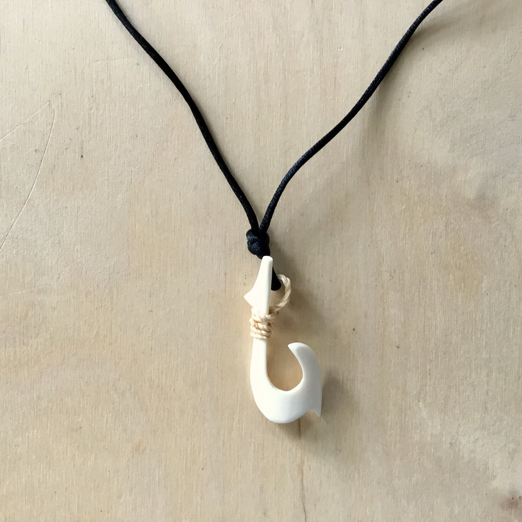Seashell Fish Hook Necklace