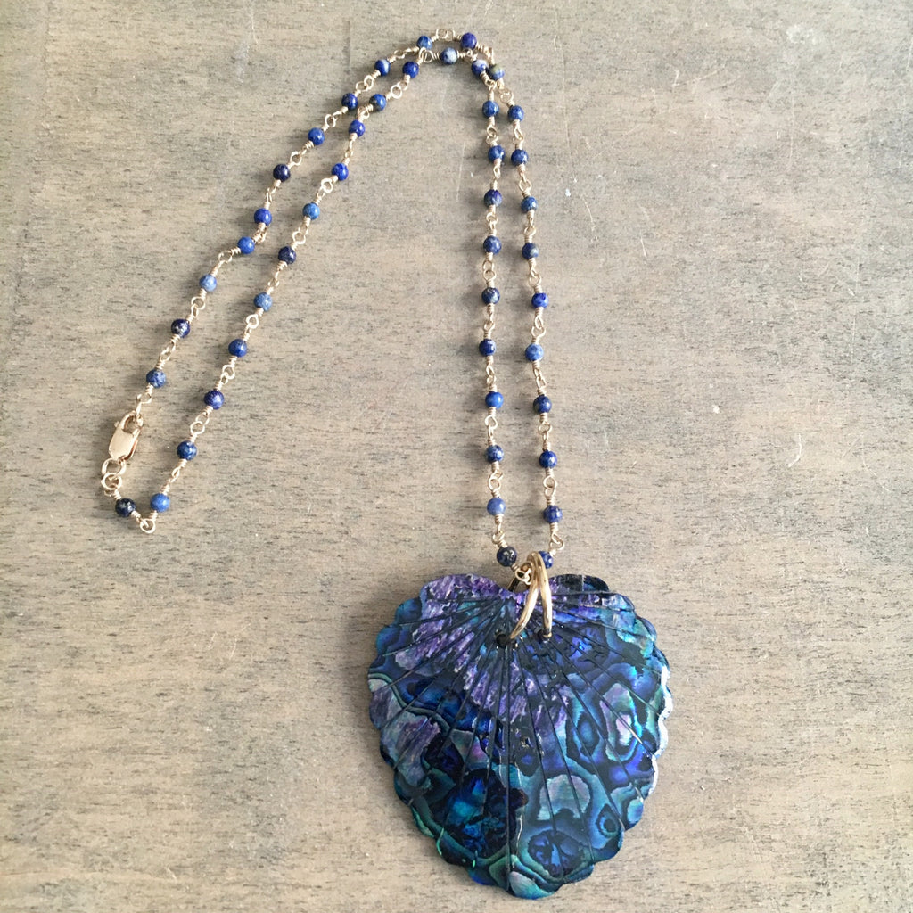 Paua Peacock Necklace