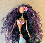 Dancing Mermaid Spiral Shell Ornament