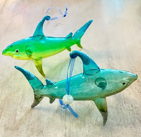 Shark Glass Ornament