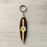 Hibiscus Surfboard Keychain