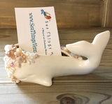 Beaded Whale Card Holder
