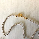 Abalone Whale Tail Charm Necklace