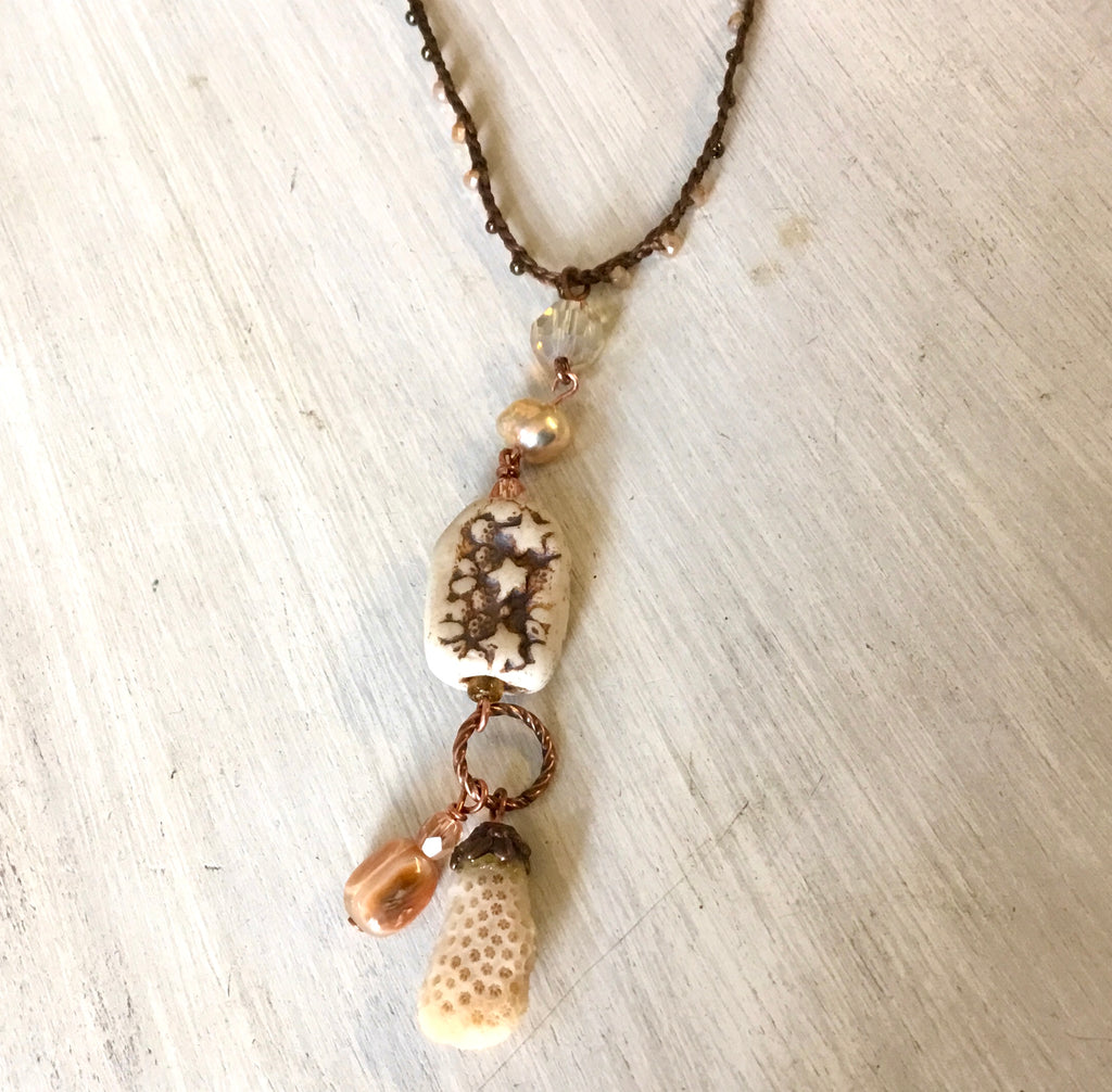Coral Charm Necklace