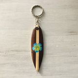 Hibiscus Surfboard Keychain