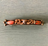 Seashell Leather Hair Clip