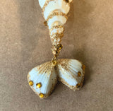 Dancing Mermaid Spiral Shell Ornament