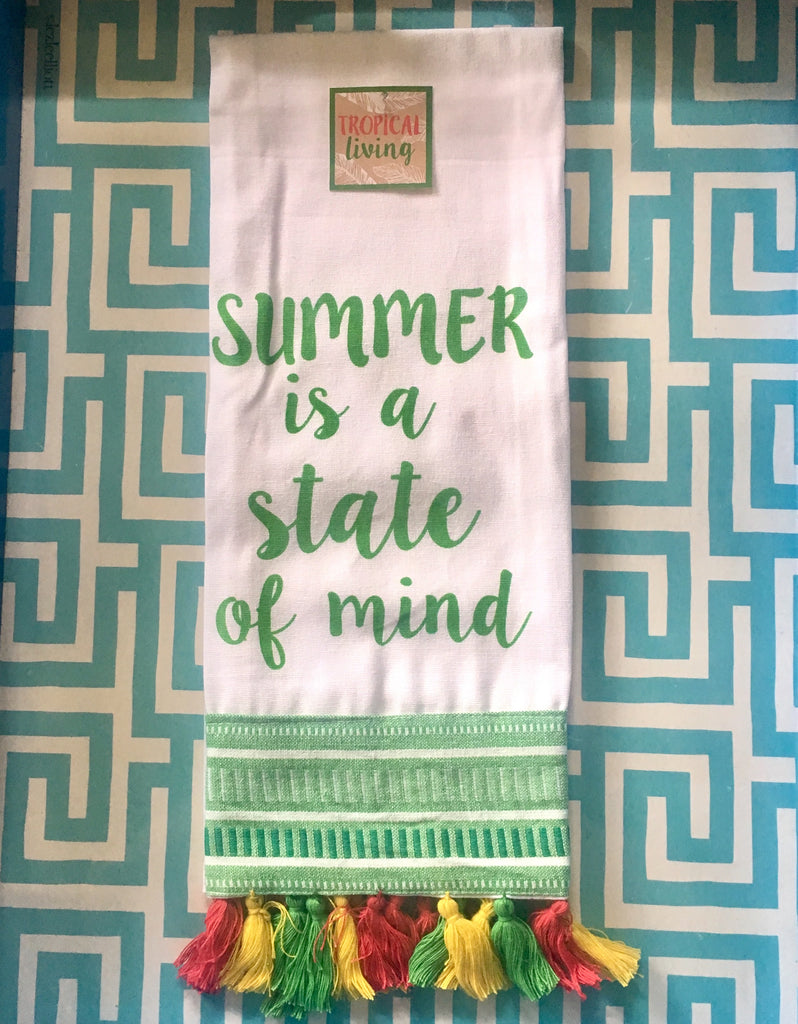 Fringed Sea Tea Towel