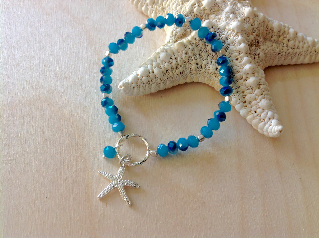 Starfish Sparkle Charm Bracelet