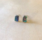 Abalone Inlay Stud Earrings