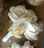 White Seashell Bouquet 