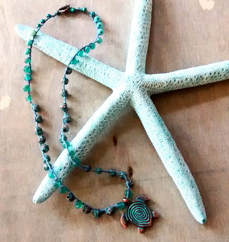 Sea Turtle Kelp Necklace