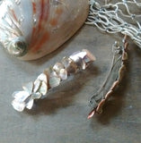 Red Abalone Chip Hair Clip