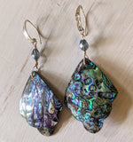Abalone Feather Earrings