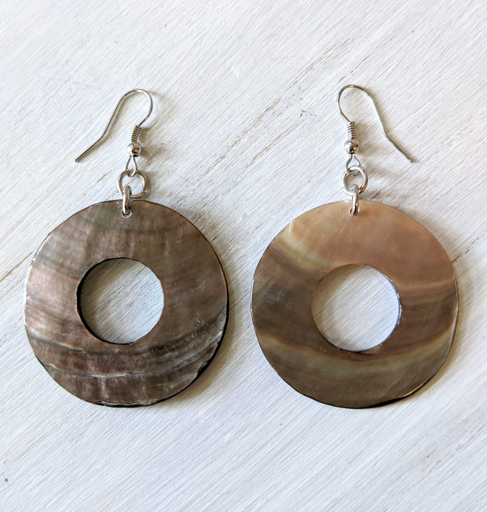 MOP Hoop Earrings