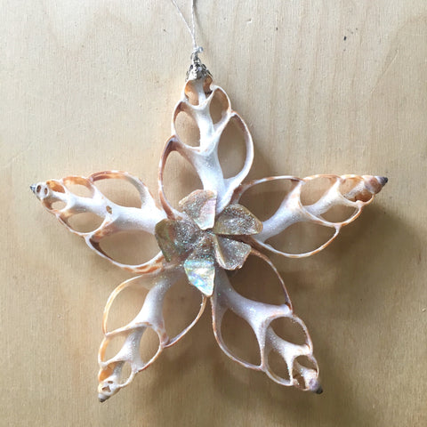 Abalone Flower Star Ornament