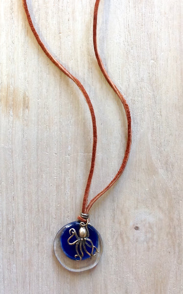 Octopus Glass Pendant Necklace – Sea Things Ventura