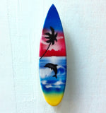 Large Sunset Beach Surfboard Magnet