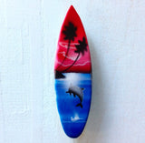Large Sunset Beach Surfboard Magnet