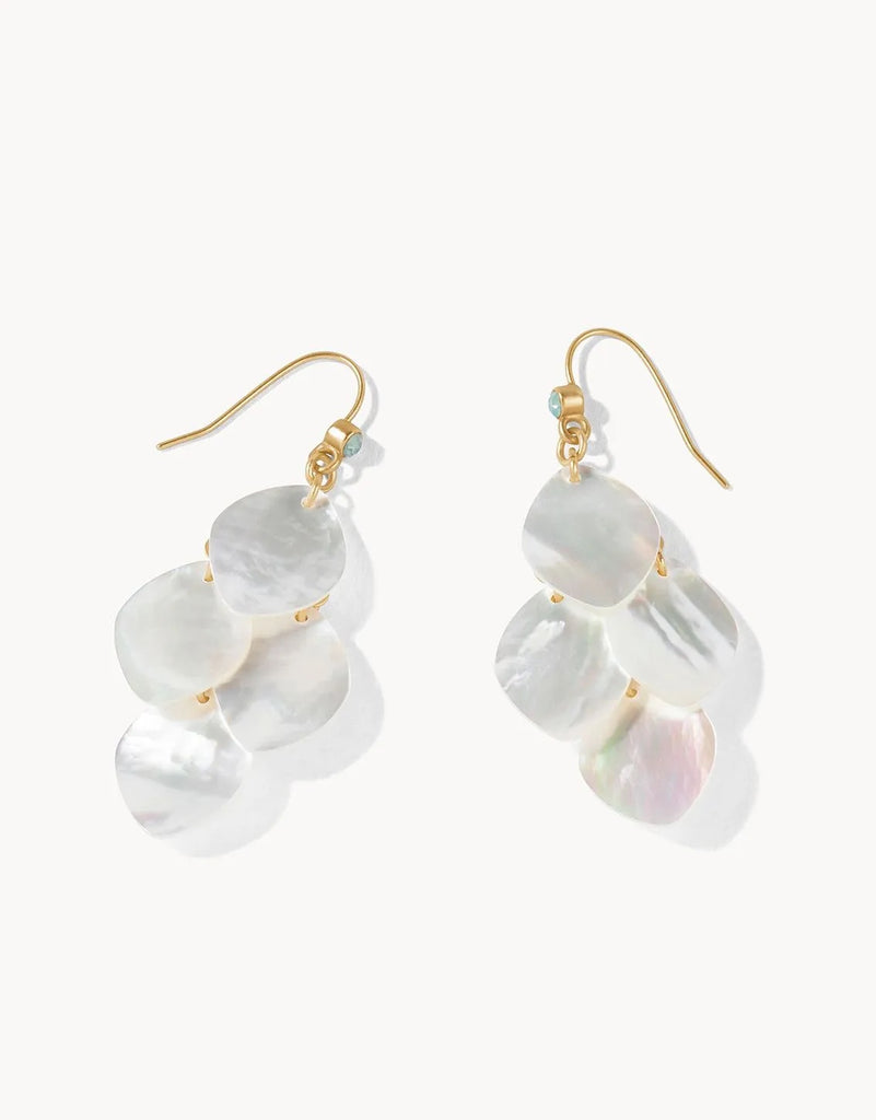 MOP Gem Chandelier Earrings