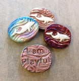 Raku Medallion Magnet