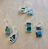 Abalone Wave Earrings