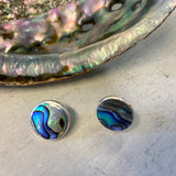 Abalone Inlay Stud Earrings