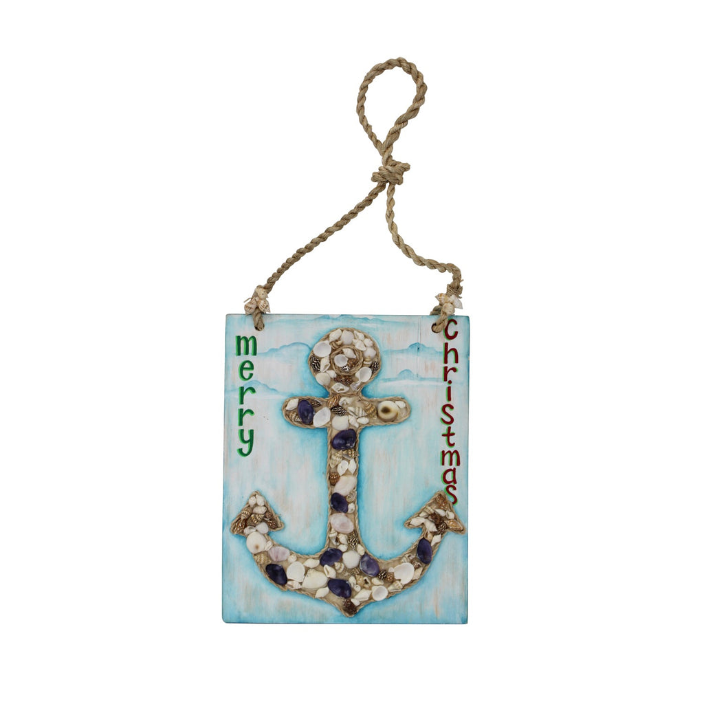 Christmas Shell Anchor Sign