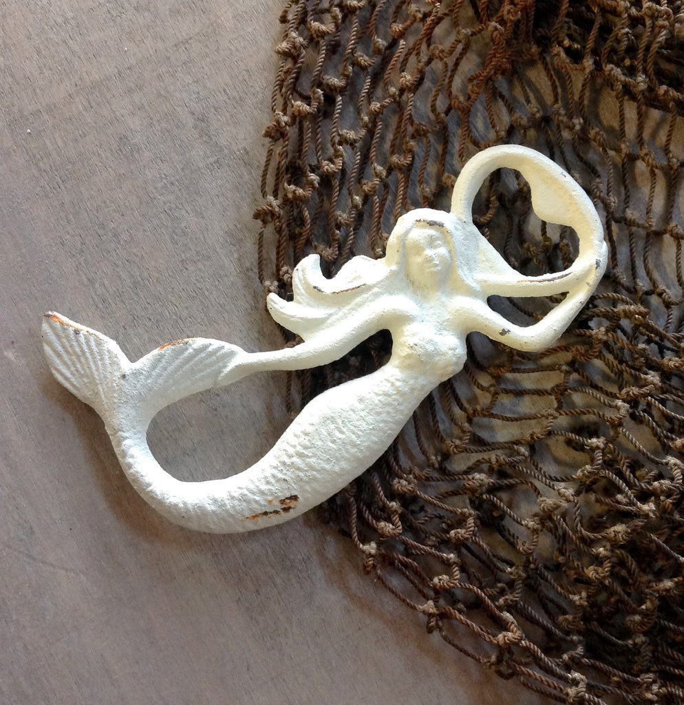White Mermaid Bottle Opener