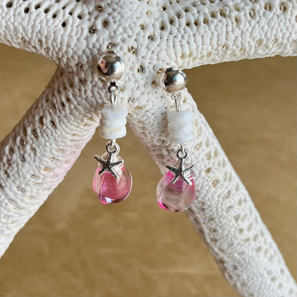 Mermaid Tear Drop Shell Earrings