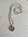 Abalone Peace Necklace