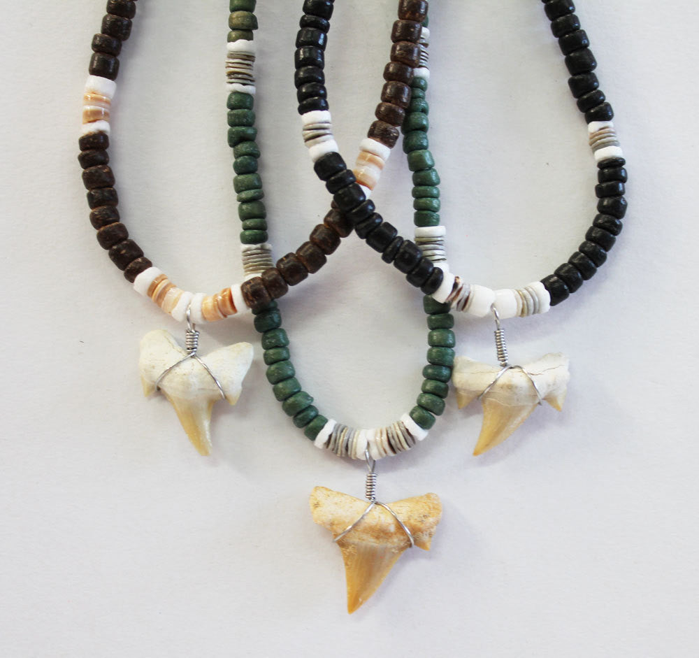 Shark Tooth Bead Necklace