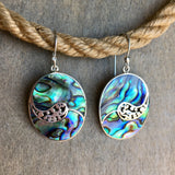 Abalone Filigree Paisley Earrings