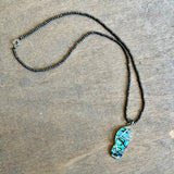 Abalone Flip Flop Hematite Necklace