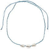 Colorful Cowrie Shell Braided Necklace