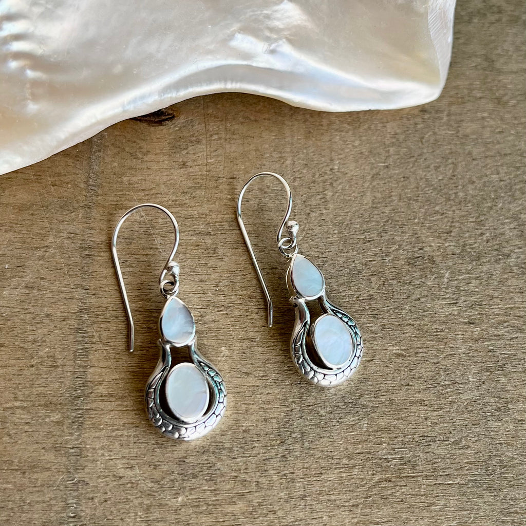 Rain Drop Mother of Pearl Earrings