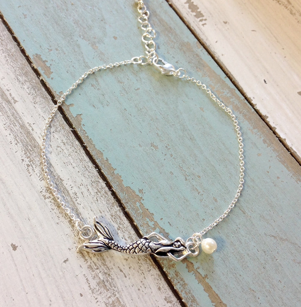 Mermaid Pearl Drop Anklet